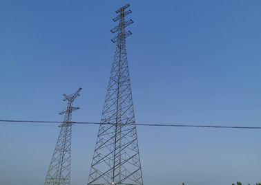 4 jambes Electric Power aérien dominent, la haute tension Q345B/les tours électriques catégorie en acier de Q235B