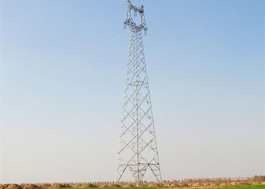 HDG Transmission Line Steel Towers , 10 - 1000KV Lattice Angle Steel Tower