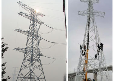 Tour de structure métallique d'ASTM A572, 10 - tour de puissance 750KV à haute tension
