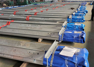 5 - 100m Telecom Steel Tower Inside Ladder With 3 Platforms ,  ISO Certificate Mobile Tower