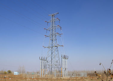 Les pylônes de haute résistance de l'électricité, le trellis 4 en acier à jambes mâte la structure