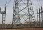 Double Circut Transmission Line Tower , Durable Angle Steel Transmission Tower