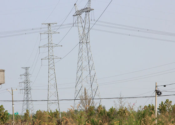 Pylône en acier faiblement allié de haute résistance, tour électrique de la suspension 230KV